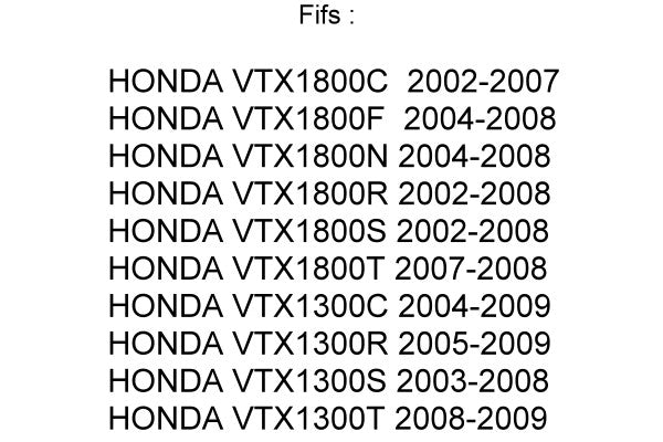 HONDA VTX1300 / VTX1800 (C,F,N,R,S,T) Custom Motorcycle WINDSHIELD – 7 ...